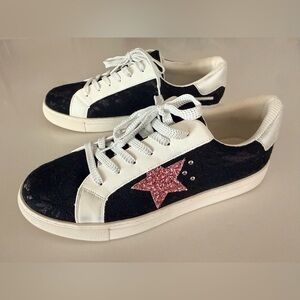 Corky’s Supernova Black Lace Detail Sneakers